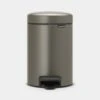 Pedaalemmer NewIcon BRABANTIA - 3 Liter Platinum -Tuinartikelen Winkel 1608034466 1 600