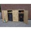 Berging Voor Afvalcontainer Driedelig - 250 × 101 × 161 Cm -Tuinartikelen Winkel berging voor afvalcontainer 1618920102 2 600