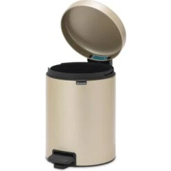Pedaalemmer NewIcon BRABANTIA - 3 Liter Champagne -Tuinartikelen Winkel pedaalemmer newicon 3 l champagne 1608033952 1 600