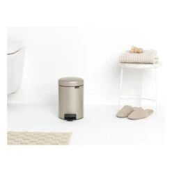 Pedaalemmer NewIcon BRABANTIA - 3 Liter Champagne -Tuinartikelen Winkel pedaalemmer newicon 3 l champagne 1608033953 4 600