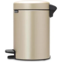Pedaalemmer NewIcon BRABANTIA - 3 Liter Champagne -Tuinartikelen Winkel pedaalemmer newicon 3 l champagne 1608033954 3 600