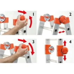 Telescopische Ladder Goliath 4 × 6 Treden -Tuinartikelen Winkel telescopische ladder goliath 4x6 1603636252 600